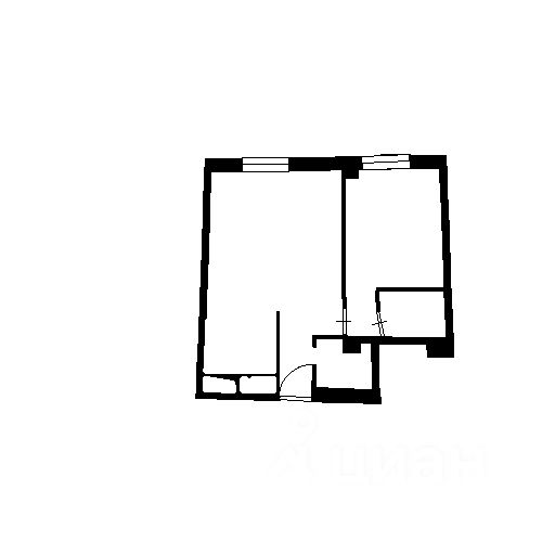 Планировка этой квартиры по данным Циан