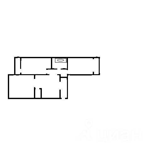 Планировка этой квартиры по данным Циан