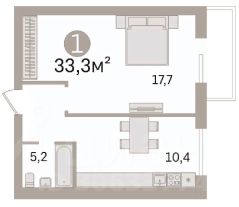 1-комн.кв., 33 м², этаж 11