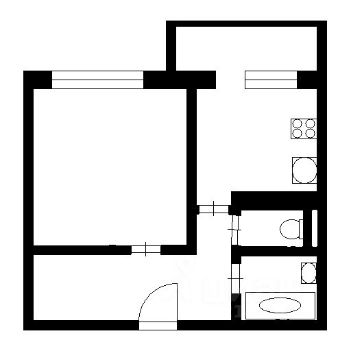 Планировка этой квартиры по данным Циан