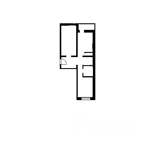 Планировка этой квартиры по данным Циан
