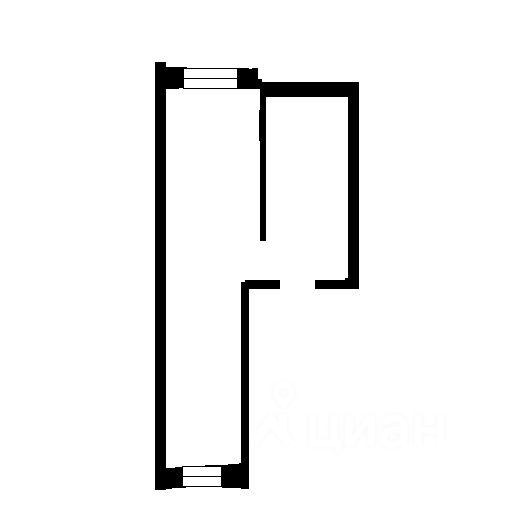 Планировка этой квартиры по данным Циан