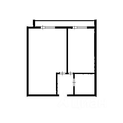 Планировка этой квартиры по данным Циан