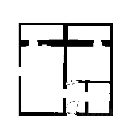 Планировка этой квартиры по данным Циан