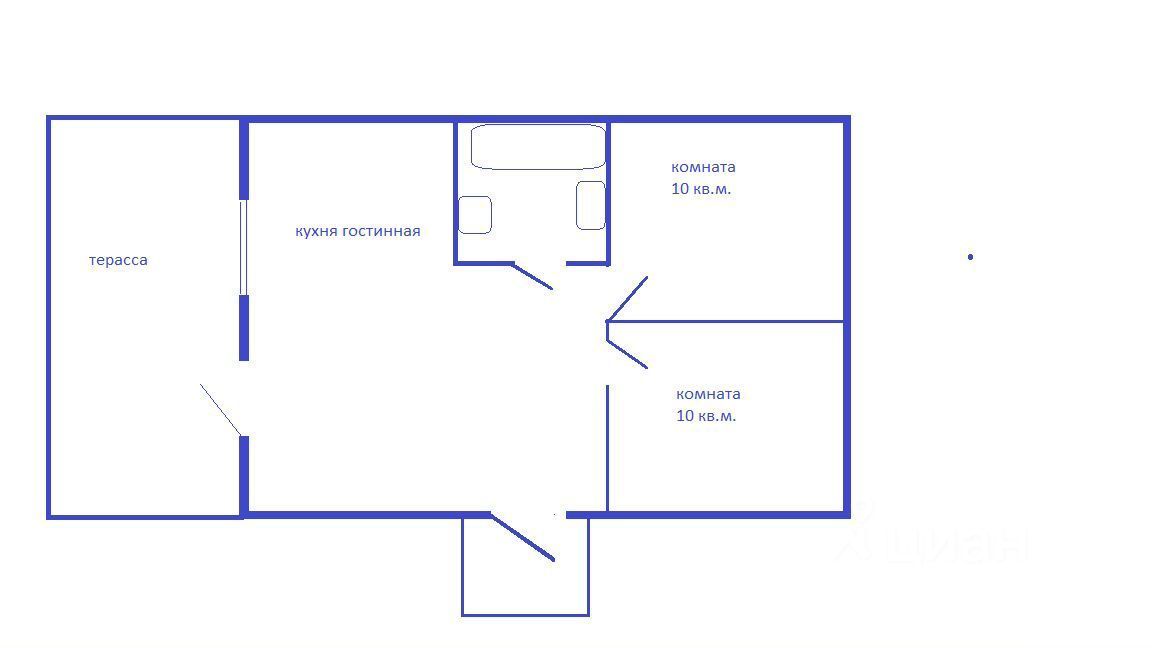 Продается1-этажныйдом,72м²