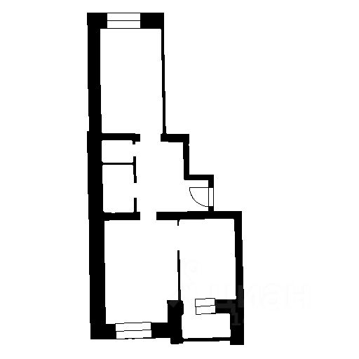 Планировка этой квартиры по данным Циан