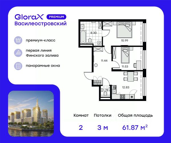 ЖК «GloraX Premium Василеостровский»