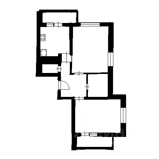 Планировка этой квартиры по данным Циан