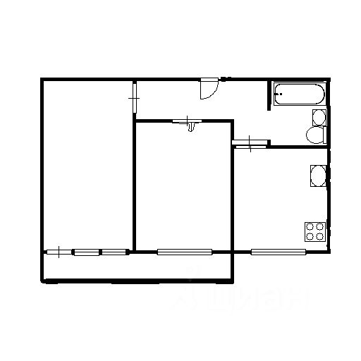 Планировка этой квартиры по данным Циан