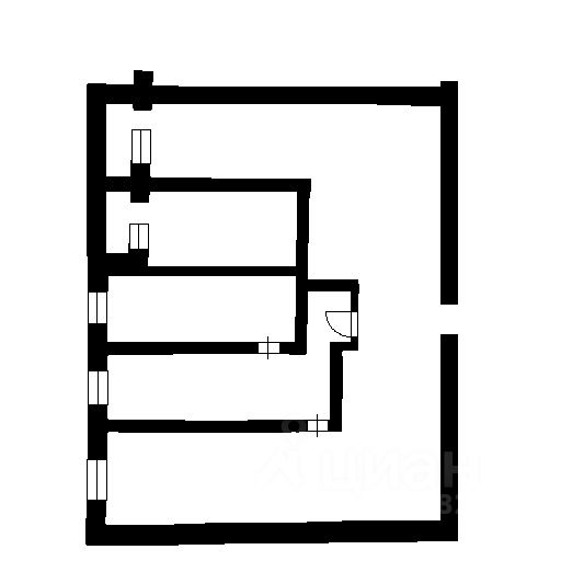 Планировка этой квартиры по данным Циан
