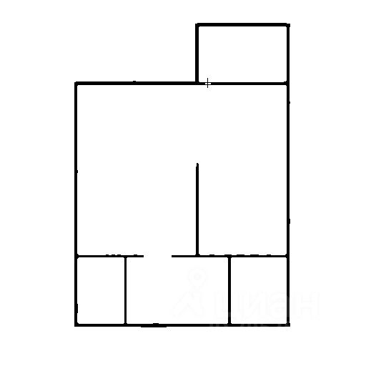 Планировка этой квартиры по данным Циан