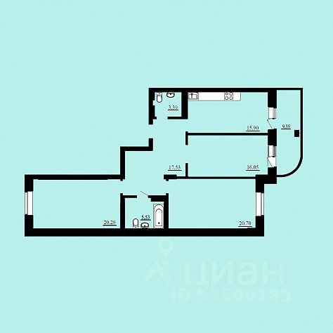 Продается3-комн.квартира,102,25м²