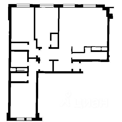 Планировка этой квартиры по данным Циан