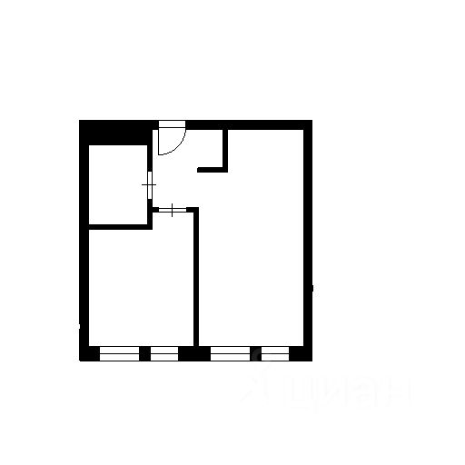 Планировка этой квартиры по данным Циан