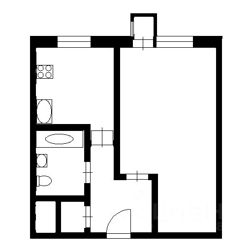 Планировка этой квартиры по данным Циан