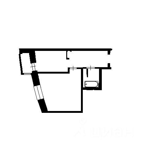 Планировка этой квартиры по данным Циан