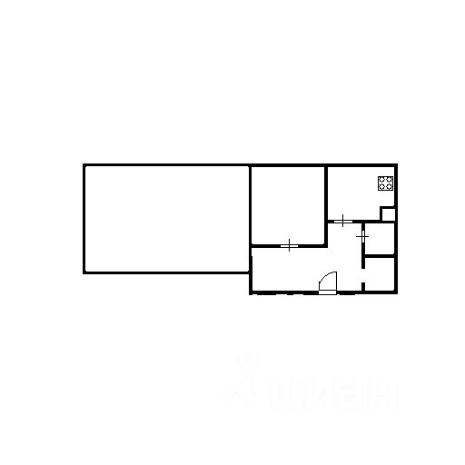 Планировка этой квартиры по данным Циан