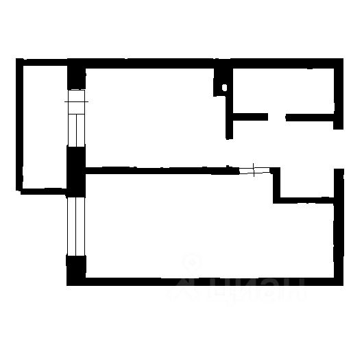 Планировка этой квартиры по данным Циан