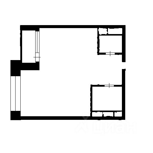 Планировка этой квартиры по данным Циан