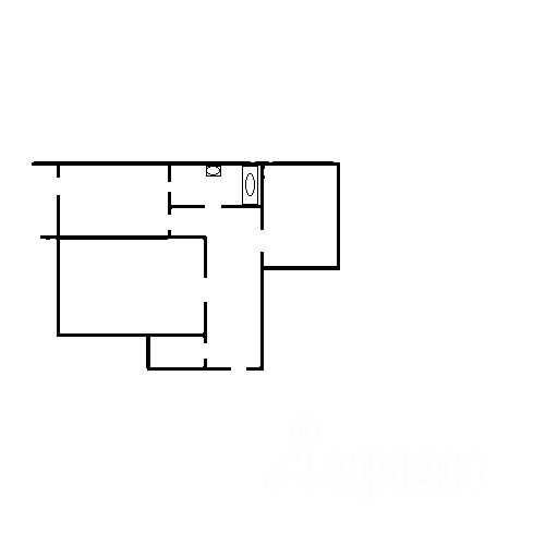 Планировка этой квартиры по данным Циан