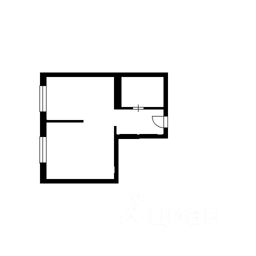 Планировка этой квартиры по данным Циан