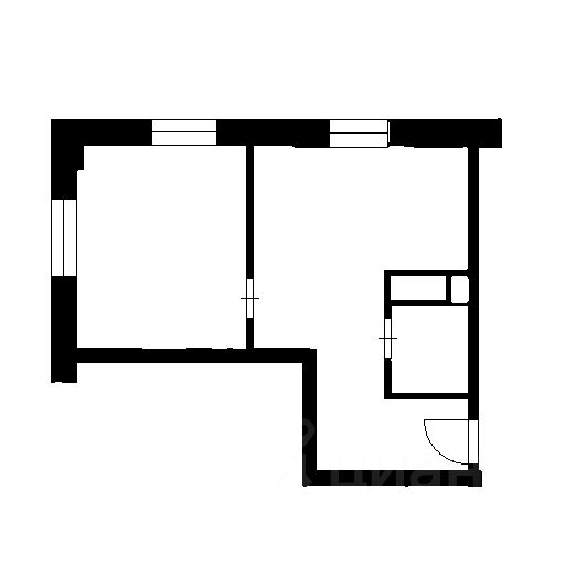 Планировка этой квартиры по данным Циан