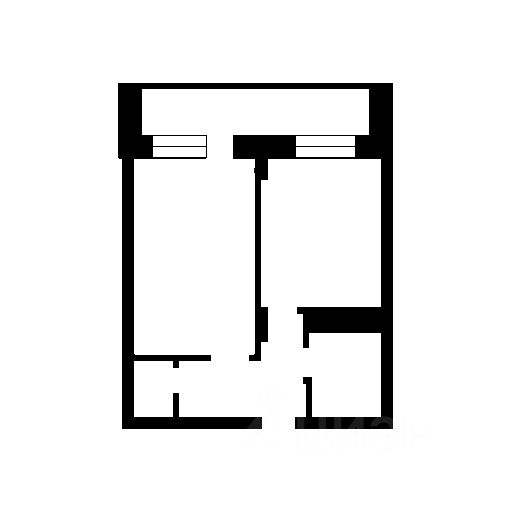 Планировка этой квартиры по данным Циан