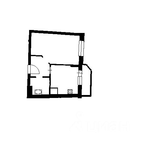 Планировка этой квартиры по данным Циан