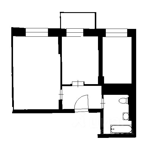 Планировка этой квартиры по данным Циан
