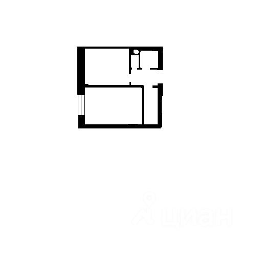 Планировка этой квартиры по данным Циан