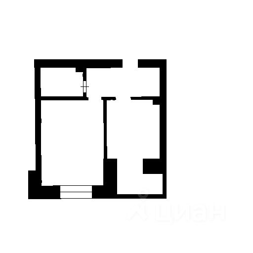 Планировка этой квартиры по данным Циан