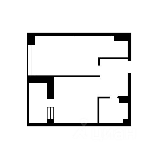 Планировка этой квартиры по данным Циан