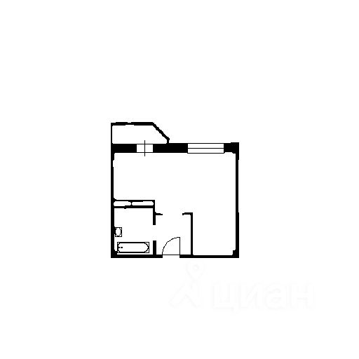 Планировка этой квартиры по данным Циан