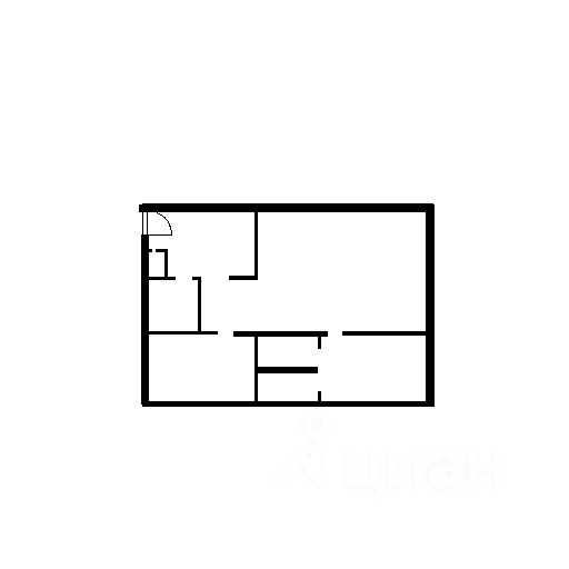Планировка этой квартиры по данным Циан