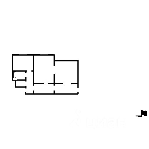 Планировка этой квартиры по данным Циан