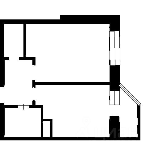 Планировка этой квартиры по данным Циан