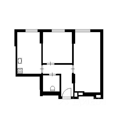Планировка этой квартиры по данным Циан