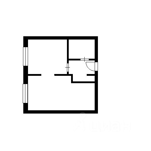Планировка этой квартиры по данным Циан