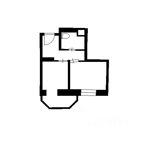 Планировка этой квартиры по данным Циан