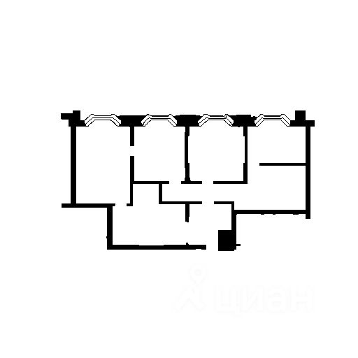 Планировка этой квартиры по данным Циан