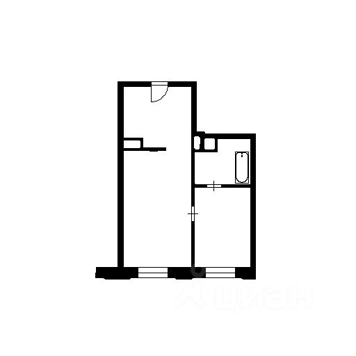 Планировка этой квартиры по данным Циан