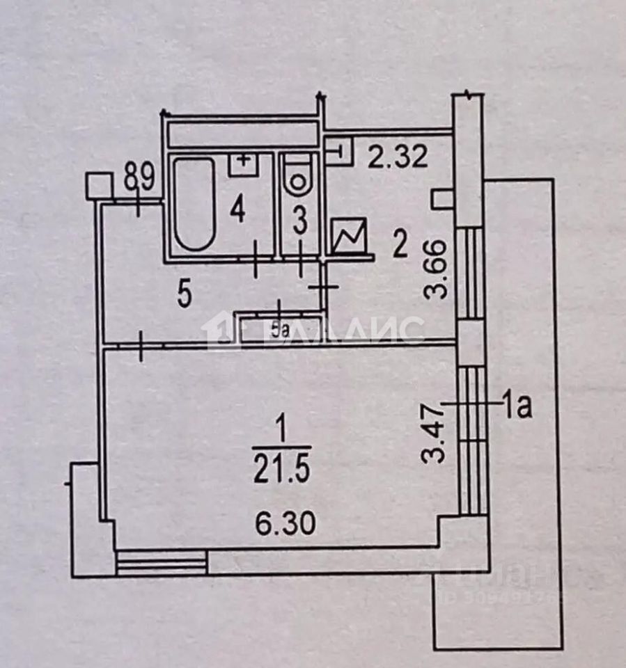 Продается1-комн.квартира,41,7м²