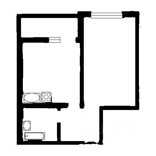 Планировка этой квартиры по данным Циан