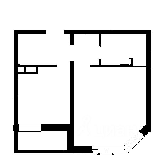 Планировка этой квартиры по данным Циан