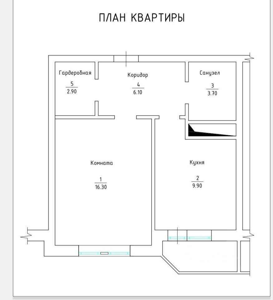 Продается1-комн.квартира,39м²