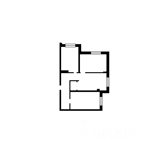 Планировка этой квартиры по данным Циан