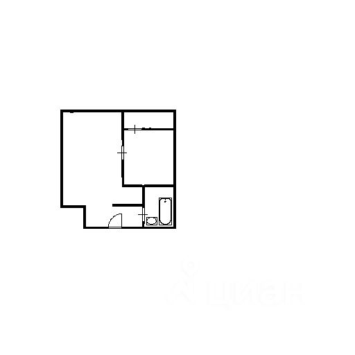 Планировка этой квартиры по данным Циан