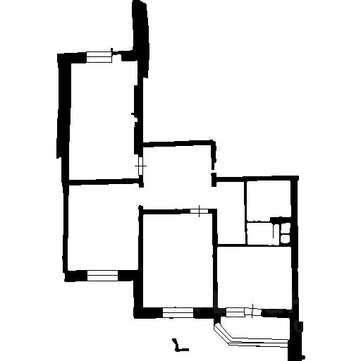Планировка этой квартиры по данным Циан
