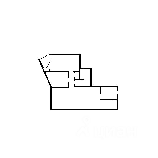 Планировка этой квартиры по данным Циан