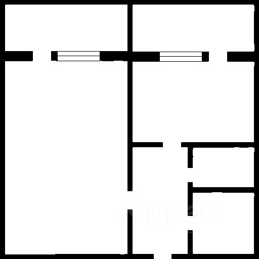 Планировка этой квартиры по данным Циан